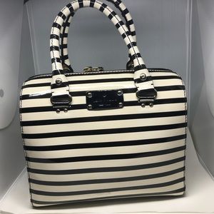 kate spade Wellesley Patent Stripe Alessa handbag